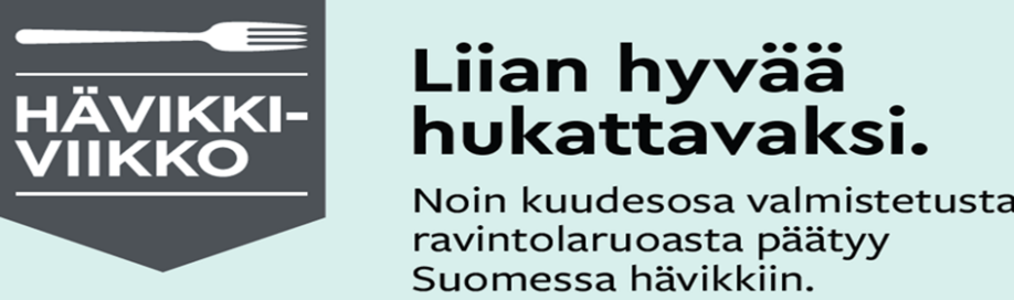 Noin kuudesosa valmistetusta ravintolaruoasta päätyy Suomessa hävikkiin.