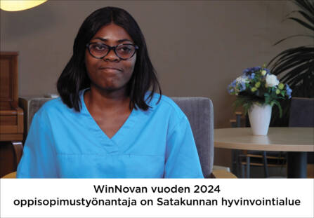 WinNova Oppisopimus - Vuoden työnantajaehdokas 2024 - Satakunnan Hyvinvointialue