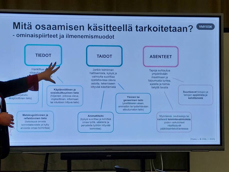 Mitä osaamisen käsitteellä tarkoitetaan? Tiedot, taidot ja asenteet vaikuttavat.