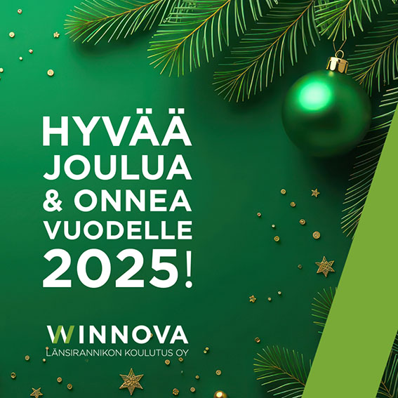 Hyvää joulua ja onnea vuodelle 2025!