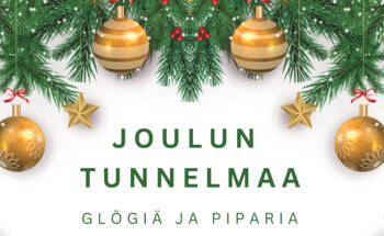 Joulun tunnelmaa, glögiä ja piparia.